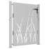 Puerta de jardín acero corten diseño hierba 105x155
