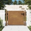 Puerta de jardín acero corten 105x80 cm