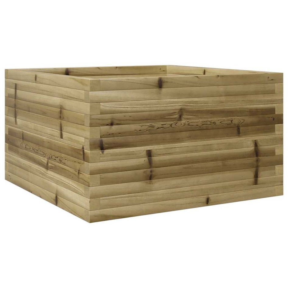 Jardinera de madera de pino impregnada 80x80x46