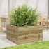 Jardinera de madera de pino impregnada 80x80x46