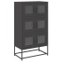 Aparador de acero negro 68x39x123