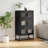 Aparador de acero negro 68x39x123