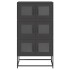 Aparador de acero negro 68x39x123