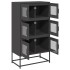 Aparador de acero negro 68x39x123