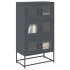 Aparador de acero gris antracita 68x39x123