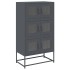 Aparador de acero gris antracita 68x39x123