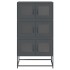 Aparador de acero gris antracita 68x39x123
