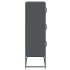 Aparador de acero gris antracita 68x39x123