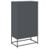 Aparador de acero gris antracita 68x39x123