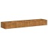 Jardinera oxidada acero corten 360x80x40