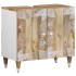 Conjunto de muebles de baño 4 piezas madera maciza de