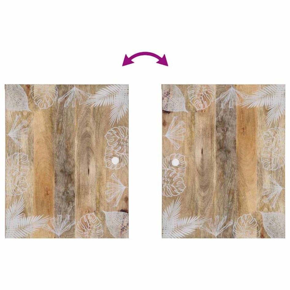 Conjunto de muebles de baño 4 piezas madera maciza de