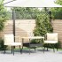 Sillones de jardín con cojines 2 uds ratán sintético