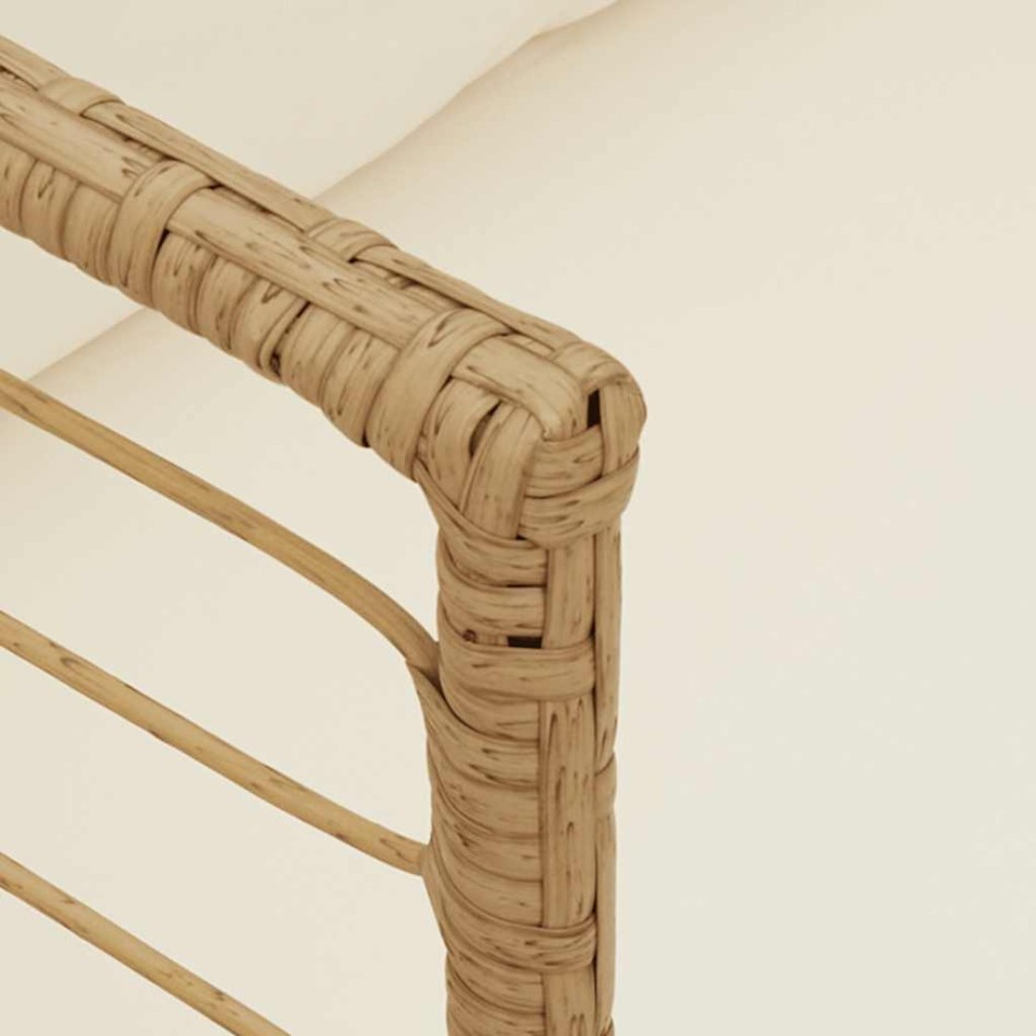 Sillones de jardín con cojines 2 uds ratán sintético