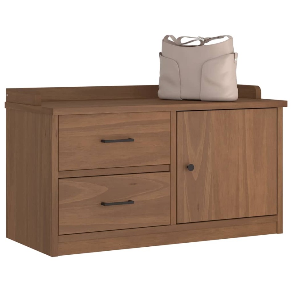 Banco de recibidor SANDNES madera maciza de pino 87x40x50