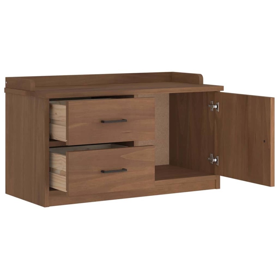 Banco de recibidor SANDNES madera maciza de pino 87x40x50