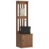Perchero de entrada SANDENS 45x40x159,5cm madera maciza de