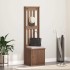 Perchero de entrada SANDENS 45x40x159,5cm madera maciza de