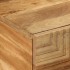 Mesa de centro madera maciza de mango negra 100x54x40 cm