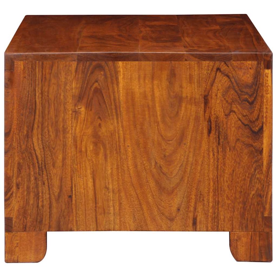 Mesa de centro de madera maciza de acacia 90x50x40