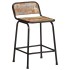 Taburetes de barra 2 uds 46x35,5x70 madera maciza
