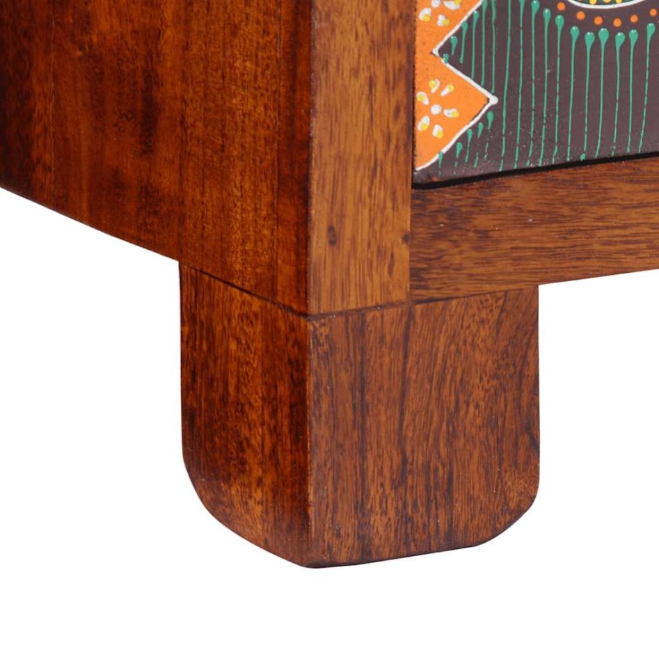 Mesita de noche 40x40x60 cm madera maciza de