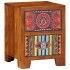 Mesita de noche 2 uds 35x35x45 cm madera maciza de