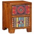 Mesita de noche 2 uds 35x35x45 cm madera maciza de