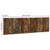 Cabecero de cama multicolor 180 cm madera maciza