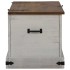 Baúl de almacenamiento HALDEN blanco 91x48x47 cm madera