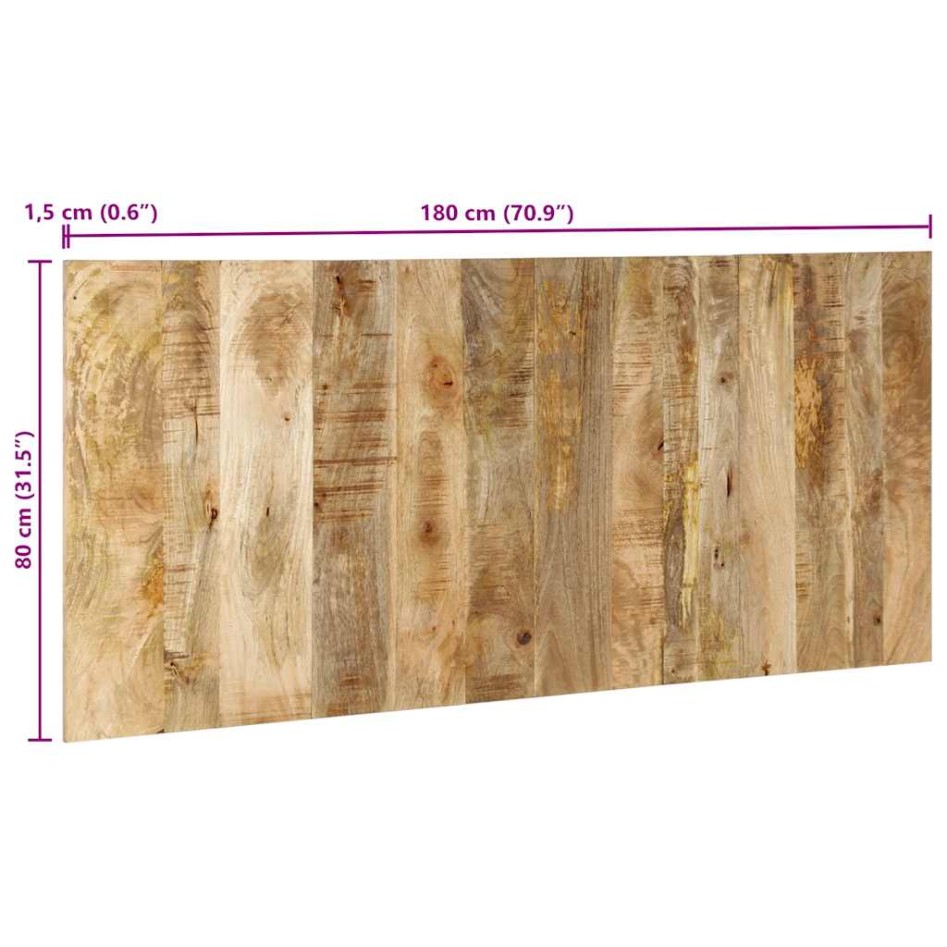 Cabecero de cama 180 cm madera maciza de mango