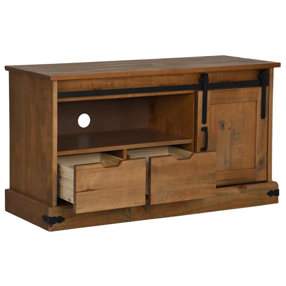 Mueble de TV HALDEN con puerta corredera 110x40x60