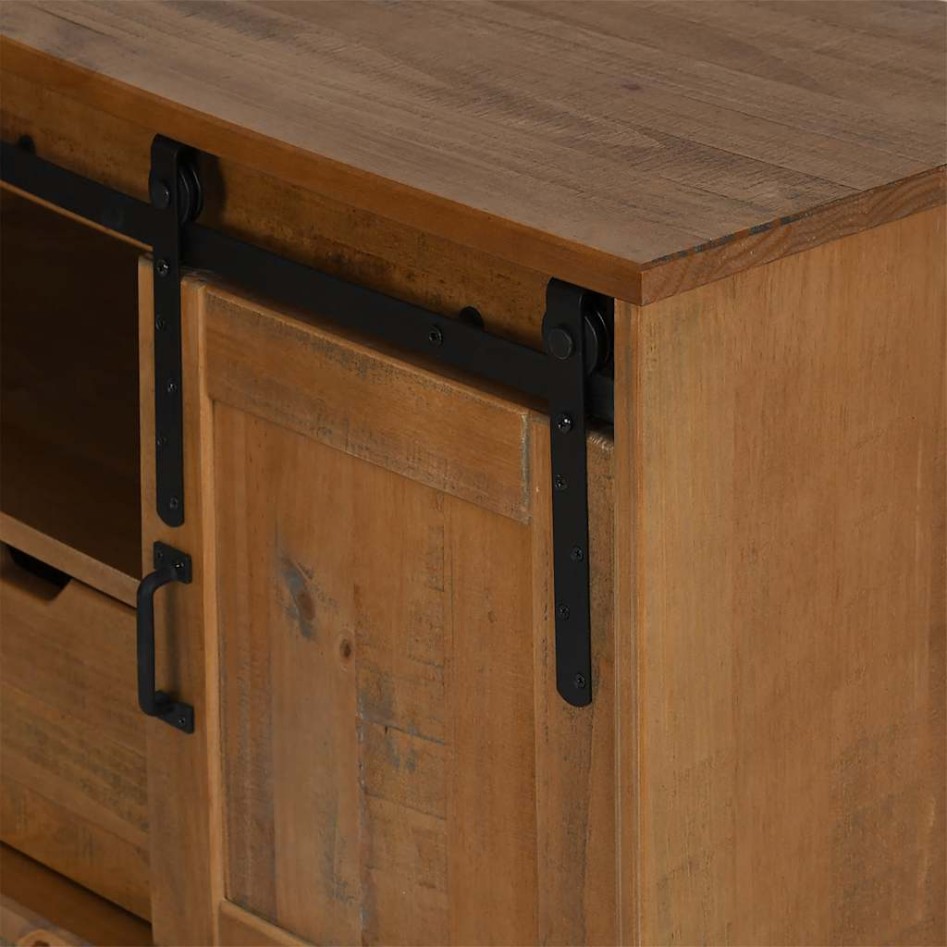 Mueble de TV HALDEN con puerta corredera 110x40x60