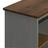 Aparador HALDEN con puerta corredera gris 80x40x80