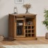 Aparador HALDEN con puerta corredera 80x40x80 cm madera