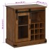 Aparador HALDEN con puerta corredera 80x40x80 cm madera