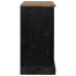 Aparador HALDEN 2 puertas correderas negro 112x40x80