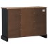 Aparador HALDEN 2 puertas correderas negro 112x40x80