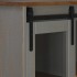 Vinoteca  HALDEN con botelleros y puerta corredera gris