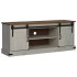 Mueble de TV HALDEN 2 puerta correderas blanco 150x40x60
