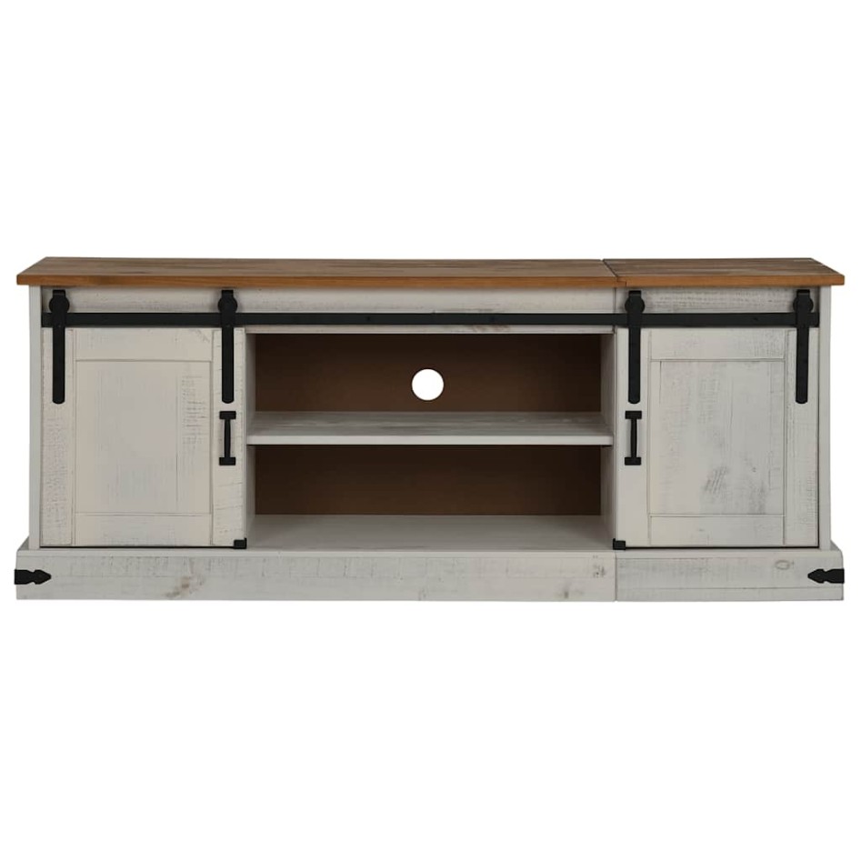 Mueble de TV HALDEN 2 puerta correderas blanco 150x40x60