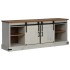 Mueble de TV HALDEN 2 puerta correderas blanco 150x40x60