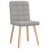 Sillas de comedor 2 uds tela gris