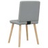 Sillas de comedor giratorias 2 unidades tela gris