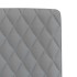 Sillas de comedor giratorias 2 unidades tela gris