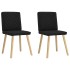 Sillas de comedor 2 unidades tela