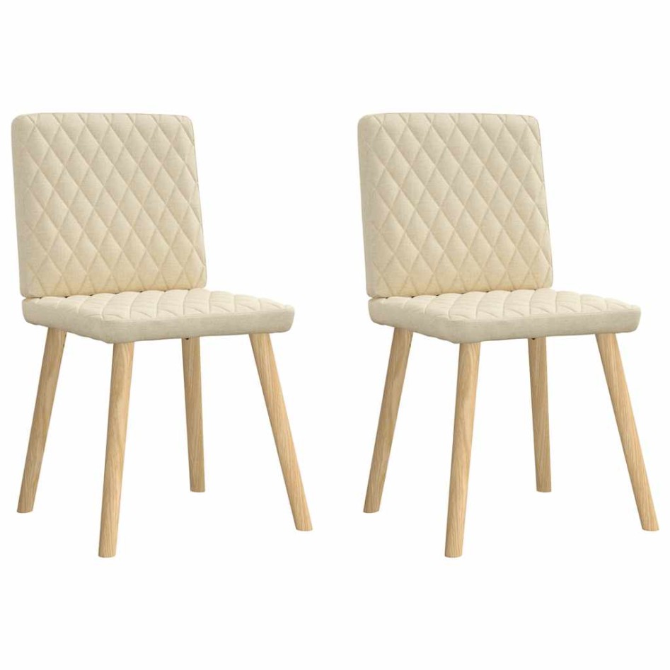 Sillas de comedor 2 unidades tela color