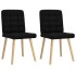 Sillas de comedor 2 unidades tela
