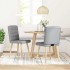 Sillas de comedor giratorias 2 unidades tela gris
