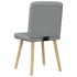 Sillas de comedor giratorias 2 unidades tela gris